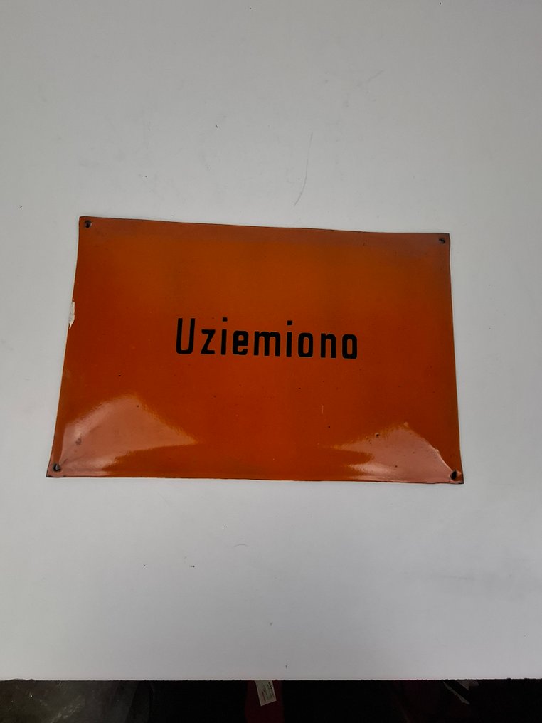 Figyelmeztető tábla - Zománc lemez - Acél #4.3