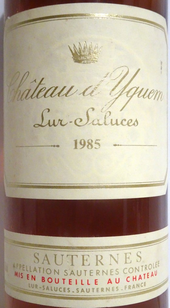 1985 Château d'Yquem - Sauternes 1er Cru Supérieur - 1 Flaska (0,75 l) #1.0