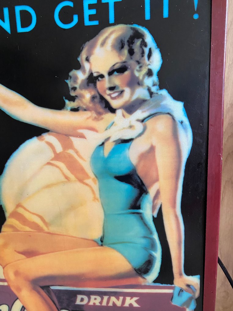 Dr. Pepper lysreklame - Skilt - Metall, plast #1.0