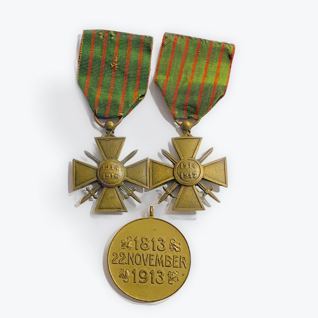 法國 - 軍功章 - 第一次世界大战奖章套装 #1.0
