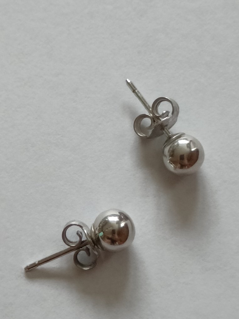 χωρίς τιμή ασφαλείας - Καρφωτά σκουλαρίκια - 18 καράτια Λευκός χρυσός - 18 kt λευκόχρυσα σκουλαρίκια #2.1