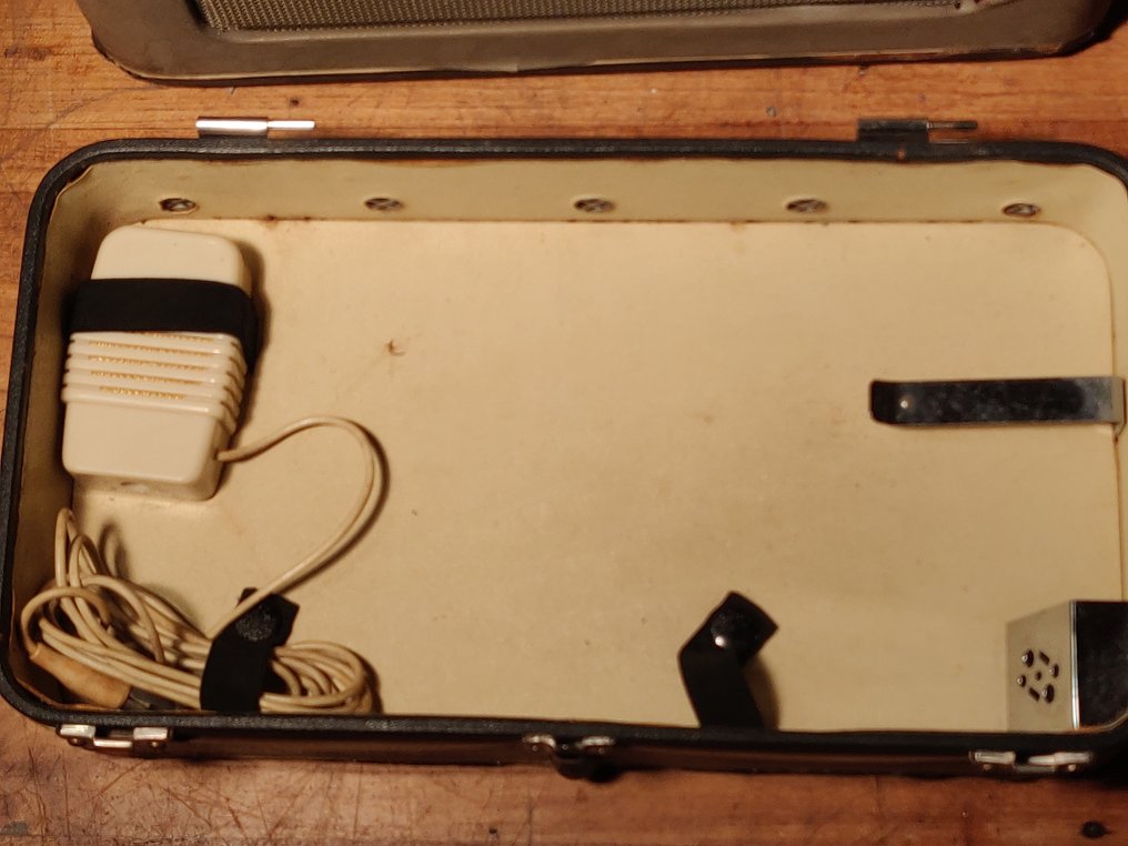 Philips - draagbare bandrecorder (reel-to-reel) in koffer + microfoon + 2 spoelen – getest & werkend Bærbar båndoptager #3.2