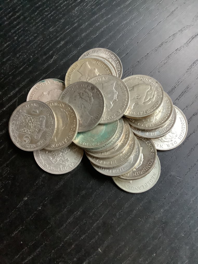 荷兰. 威廉敏娜. 1 Gulden 1922-1943  (没有保留价) #1.0