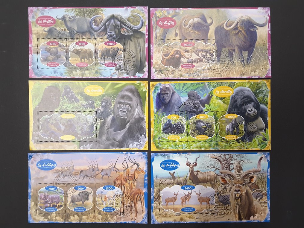 Κόσμος  - 257 διαφορές. FAUNA CTO μπλοκ και φύλλα. #2.1