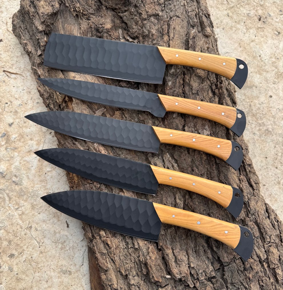 餐刀套裝 (5) - 木, 鋼 - 餐桌刀具套装 #2.1