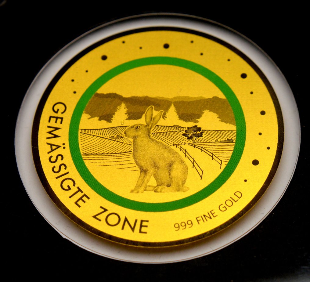 Chade. 5000 Francs 2020 Gemassigte Zone - 1/200oz (.999) (Sem preço de reserva) #1.0