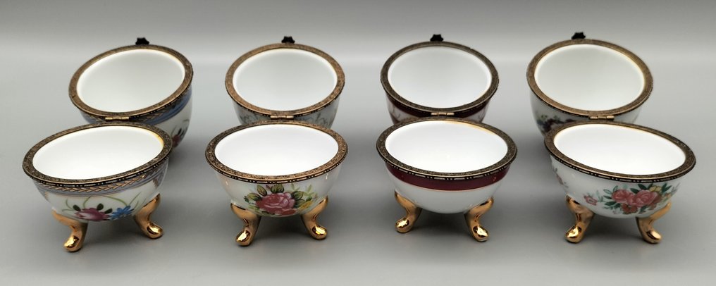 Zeren Ropal - Κουτί κοσμημάτων (4) - Πορσελάνη, Ορείχαλκος - Αυγά στυλ Fabergé #2.1