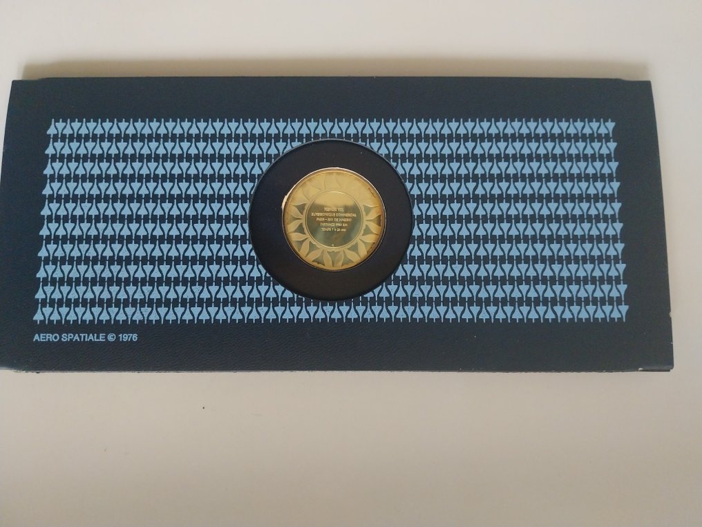 Frankrijk. Silver medal 1976 Day of the Concorde Hallmarked (Zonder minimumprijs) #1.0