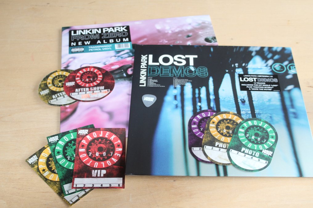 Linkin Park - Lost Demos + From Zero (Transparant Petrol Vinyl) + Backstage Passes + Guitar Pick - LP 專輯（多個） - 彩色唱片 - 2024 #1.0