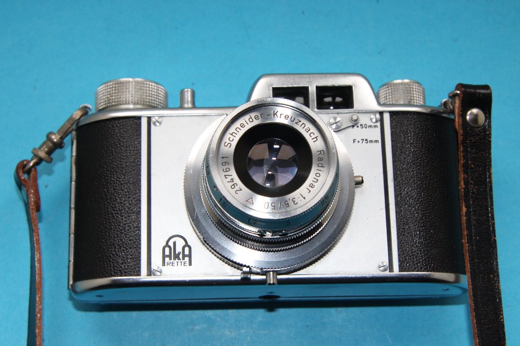 Apparate & Kamerabau Akarette II + Vesta flash + leather bag + tripod head | Aparat analogowy #3.2