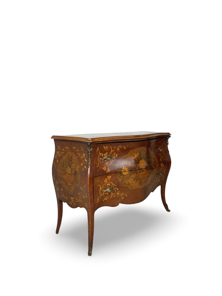 Kommode - Valnøtt, Messing, Mahogni, Tre #1.0