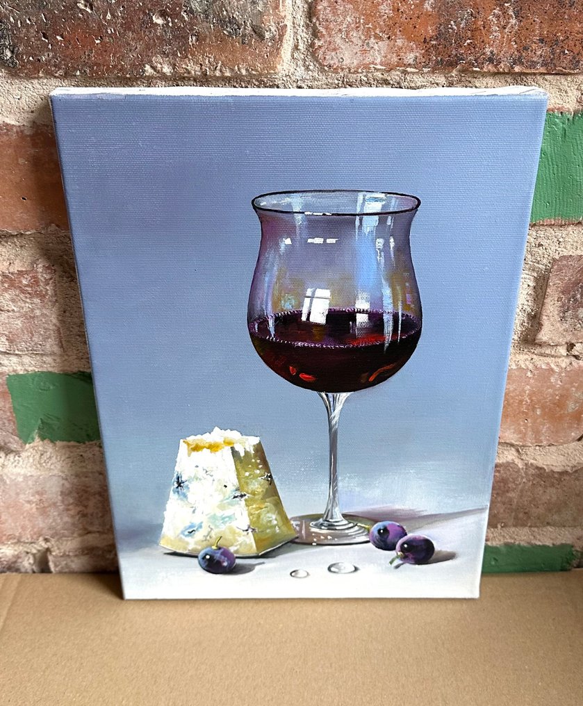 Alexander Nakonechny (1971) - Red wine and cheese #3.2