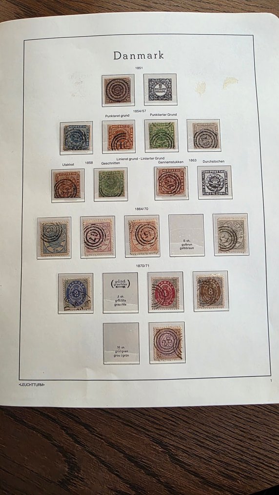 Denmark 1851/1996 - Large Leuchtturm Danish Stamp Album - almost complete AFA 1 - 1131,  1851 to 1996 - AFA 1 - 1131 #4.3