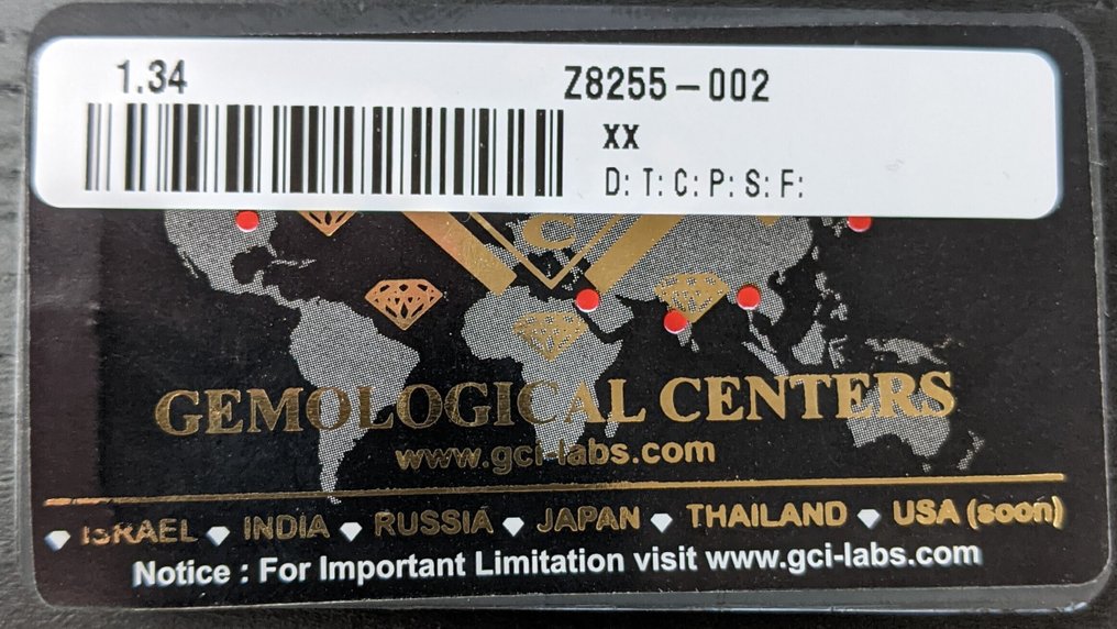 Zonder minimumprijs - 8 pcs Diamant  (Natuurlijk)  - 1.19 ct - Rond - F, G - SI1, SI2, SI3, P1 - Gemmological Centre Israel (G.C.I.) #3.2