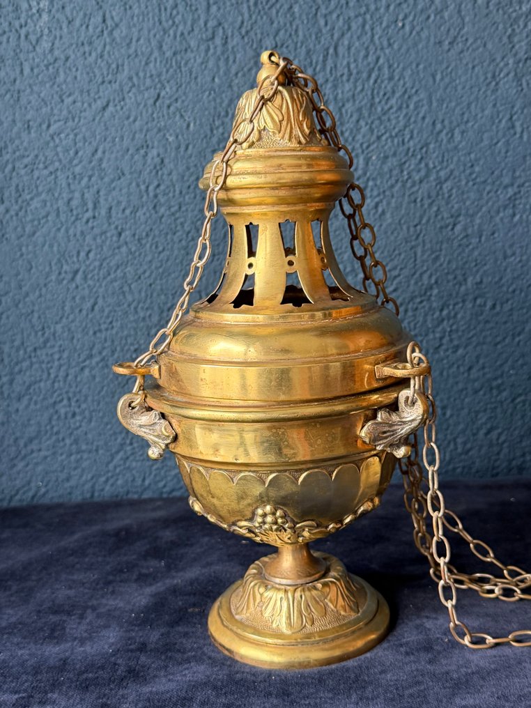Fraai Wierookvat - Bronzo, Ottone - 1850-1900 #2.1
