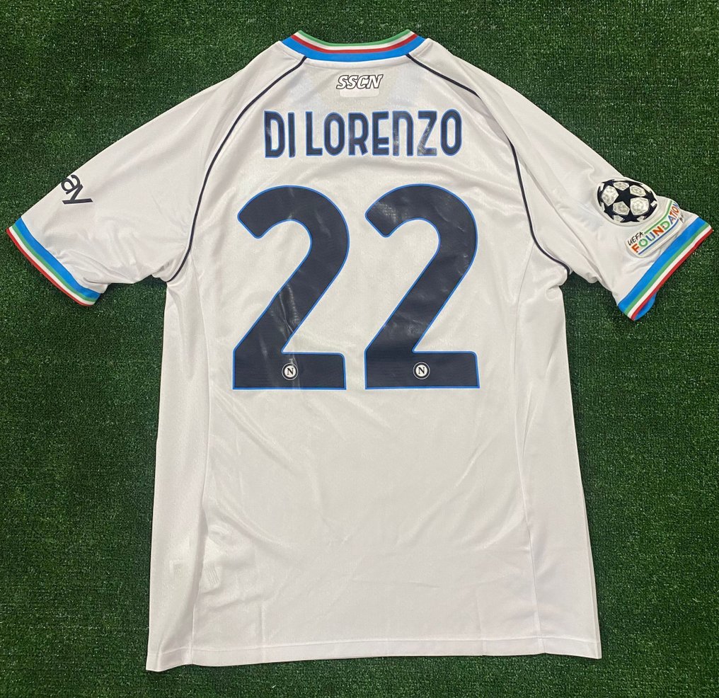 那不勒斯 - 足球冠军联赛 - Giovanni Di Lorenzo - 2023 - 足球衫 #1.0