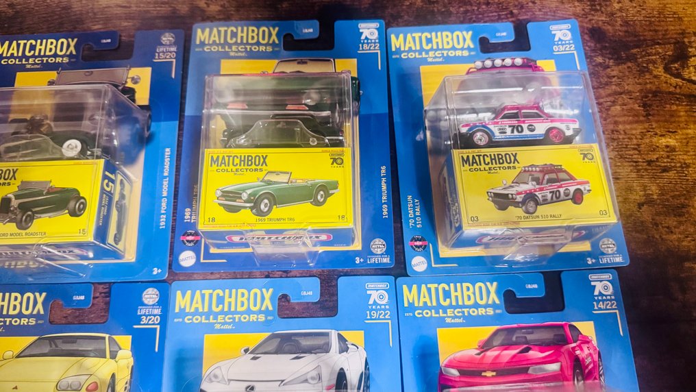 Matchbox 1:64 - Modellino di auto (6) - Assorted Matchbox Collectors cars (6) #3.2