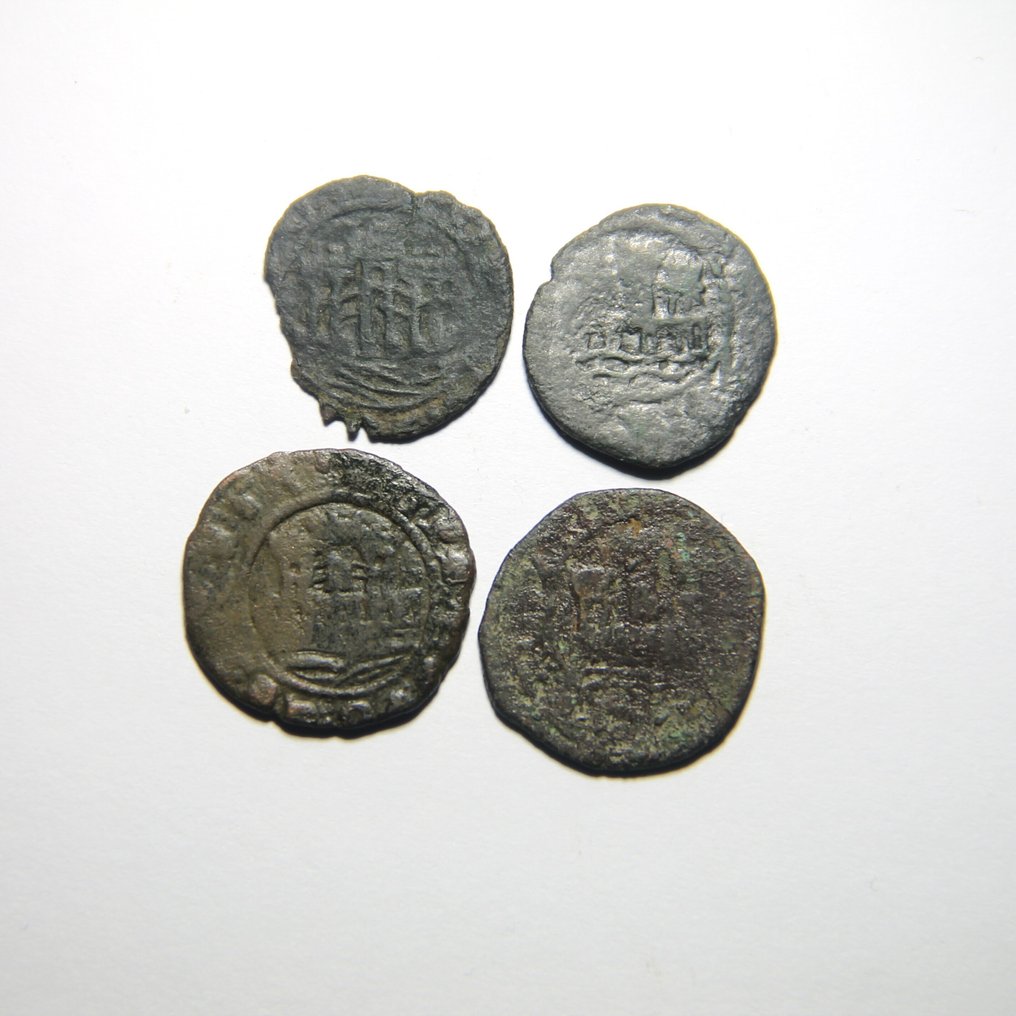 Πορτογαλία. D. Afonso V (1438-1481). Ceitil (⅙ de Real Branco) 4 moedas  (χωρίς τιμή ασφαλείας) #1.0