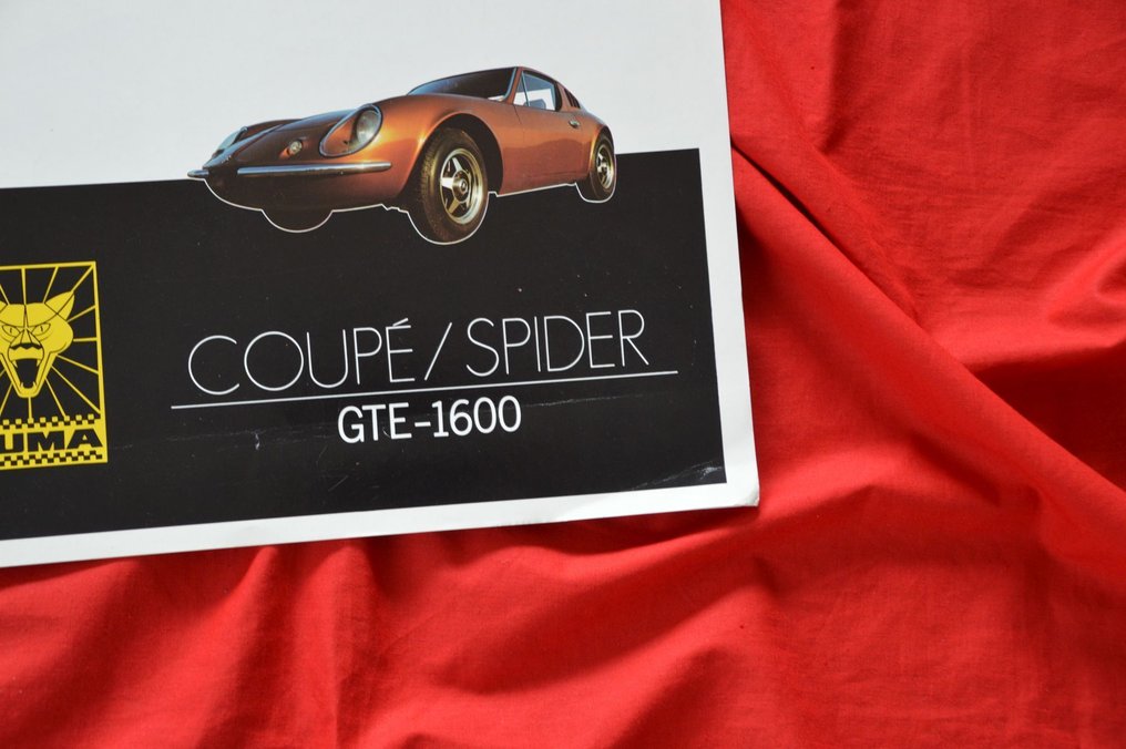 Brochure - puma - Puma 1600 GTE Coupe Spider from Brazil brochure catalogue prospekt folder #1.0