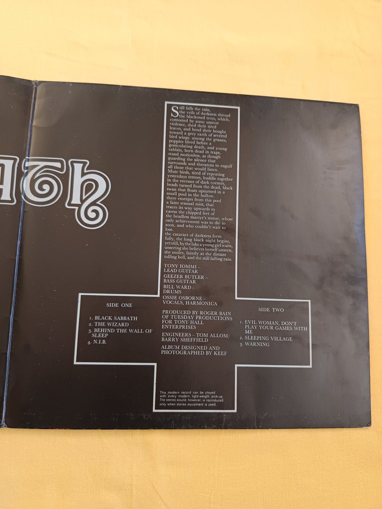 Black Sabbath - Black Sabbath - 1970 German pressing - LP Album (stand-alone item) - 1970 #2.1