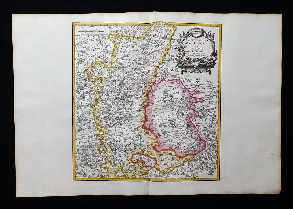 Europe - Belgium / Antwerp / The Netherlands / Liège / Holland; Robert de Vaugondy - La Principaute de Liege et le Duche de Limbourg - 1751-1760 #1.0