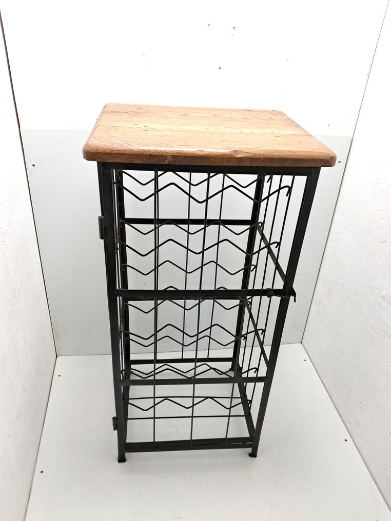 Ράφι κρασιού - Χάλυβας, Ξύλο - 82 cm 10 kg #1.0