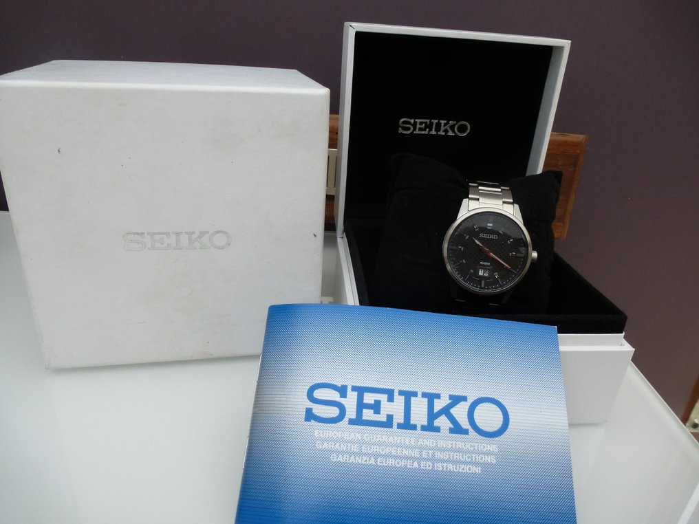 Seiko - Black Dark "Knight-Master" - Zonder minimumprijs - 6N76  Black "Carbon Effect " Dial ! - Men - 2020 #3.2