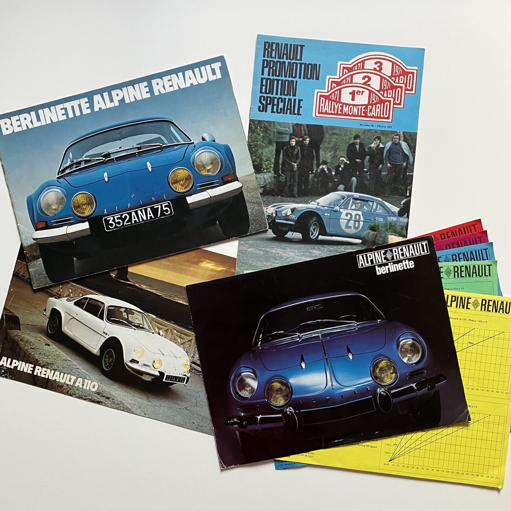(FR) ALPINE-RENAULT A110 Berlinette brochures - 1968-76 #1.0