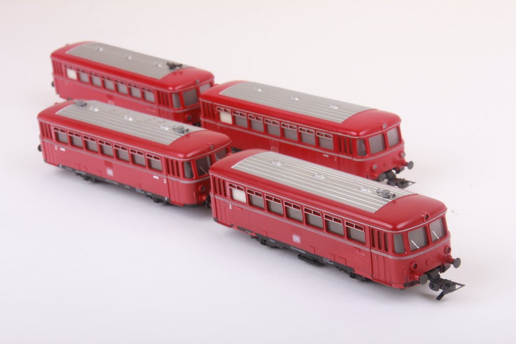 Fleischmann H0 - 4400 - Togsett (4) - Railbus med fire togsett - DB #2.1