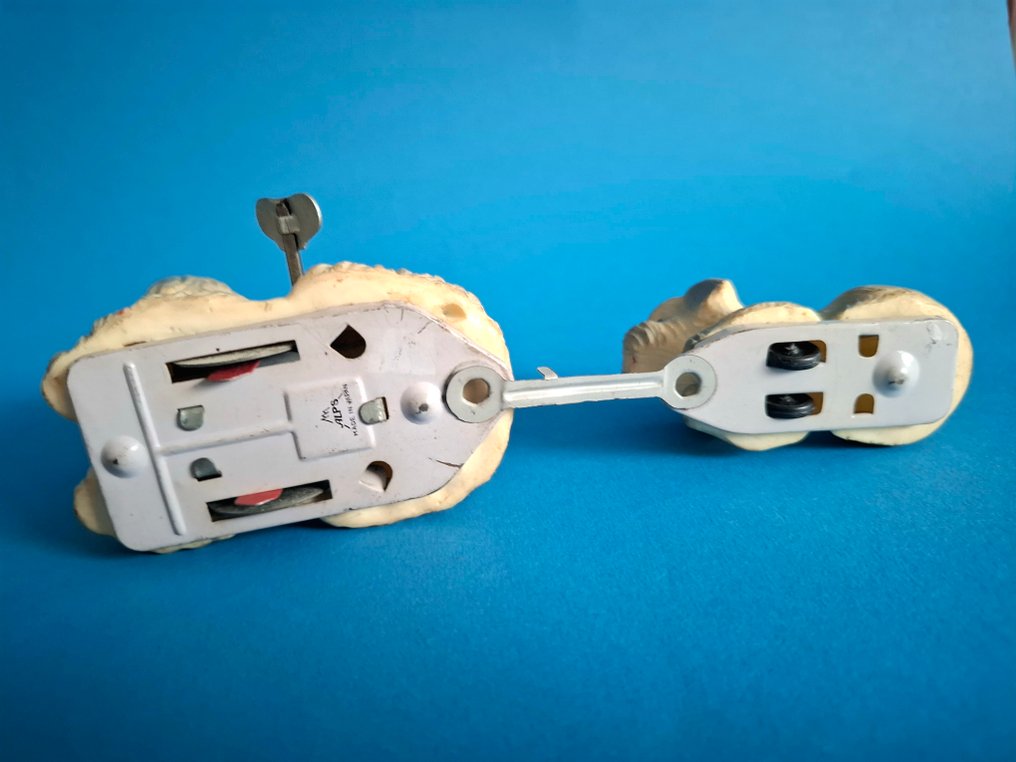 Alps - 小狗 - 贵宾犬配有幼犬 - 发条锡制玩具 - 1960-1969 - 日本 #3.2