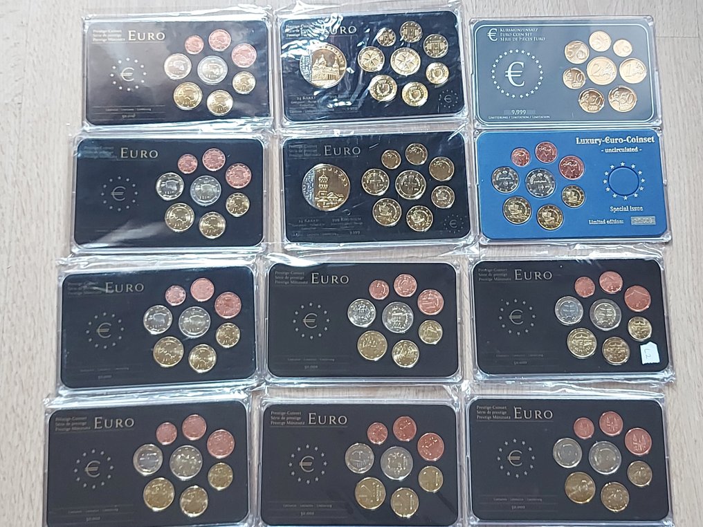 Ευρώπη. Series 1 Cent - 2 Euro 2003/2018 (12 series) (χωρίς τιμή ασφαλείας) #1.0