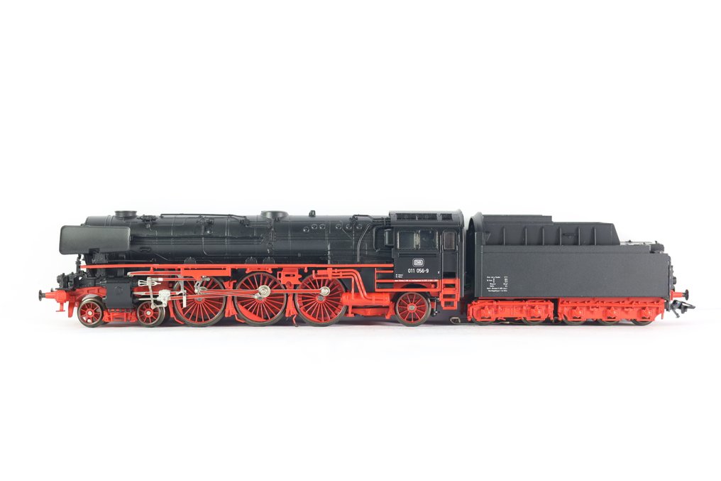 Märklin H0 - 3690 - Ατμομηχανή με όχημα μεταφοράς (1) - BR 011 056-9 - DB #2.1