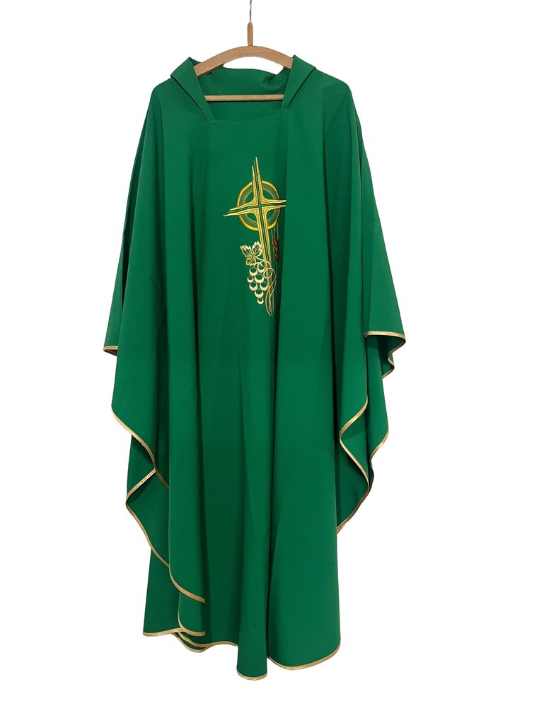 Σετ που αποτελείται από ιερατικό χιτώνα, σολά και κορδόνι (3) - πολυεστέρας - 1970-1980 #2.1