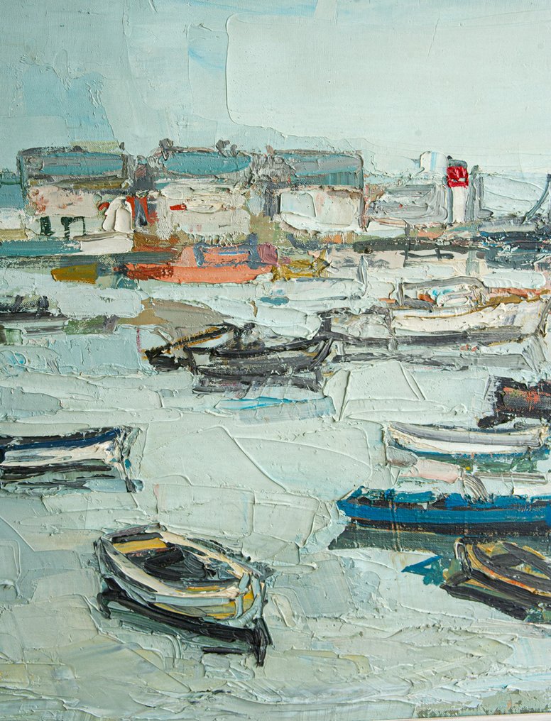 Renée Théobald (1926-2014) - Port breton à marée haute #4.3