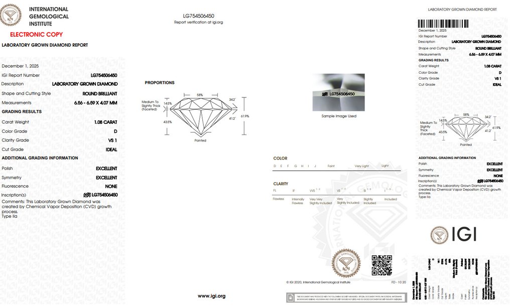 Zonder minimumprijs - Oorbellen - 14 karaat Witgoud - 2.16ct. tw. Diamant (Lab-grown) - D- VVS2- VS1 IGI #3.2