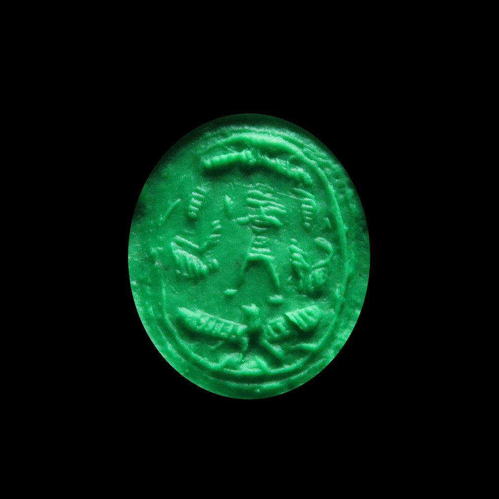 腓尼基 黄铜色 甲虫吊坠 #1.0