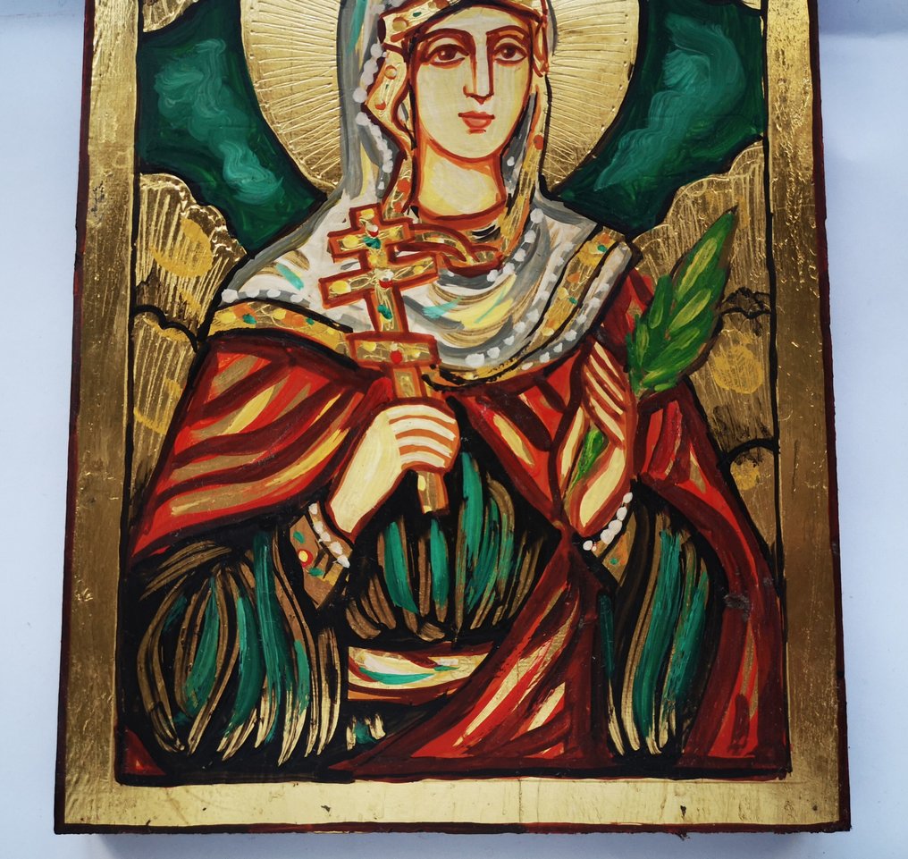 Εικόνα - Ρωσική Χειροποίητη Εικόνα της Αγίας Ναταλίας - Ξύλο #2.1