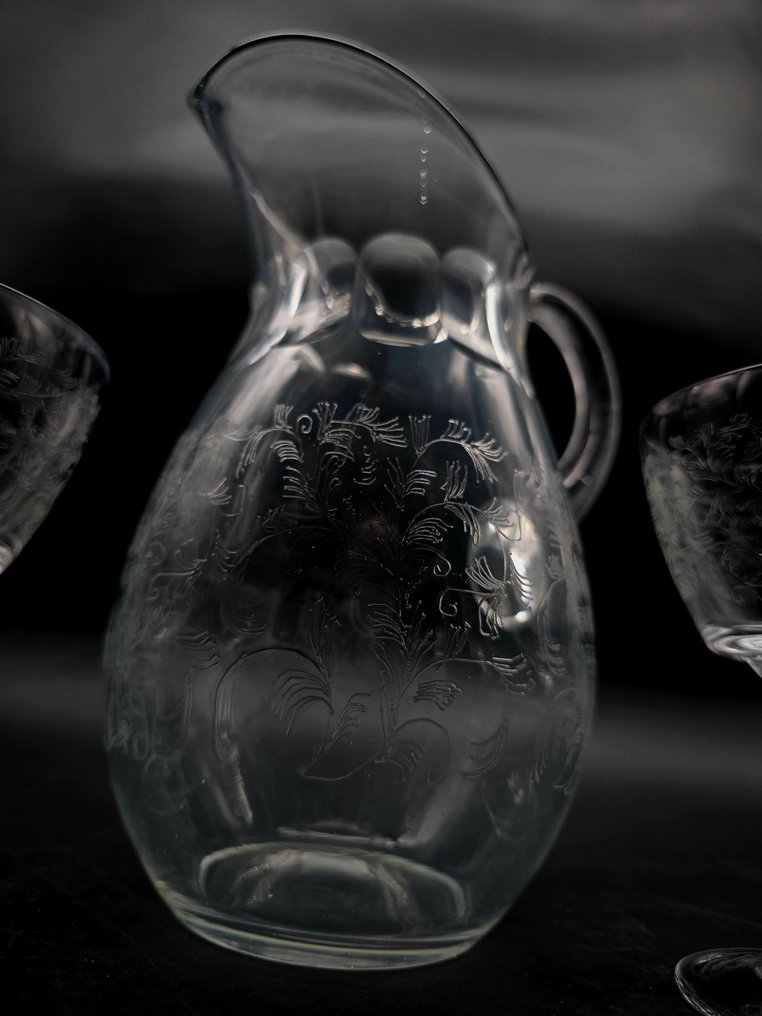 Cristalleria Empoli - 饮料用具 (6) - 花卉的 - 水晶 #4.3