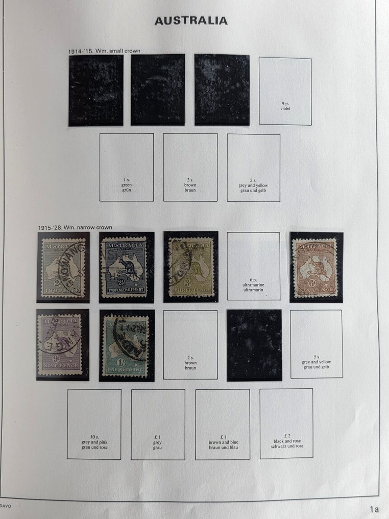 Australia 1913/1999 - Collection in a Davo album #1.0