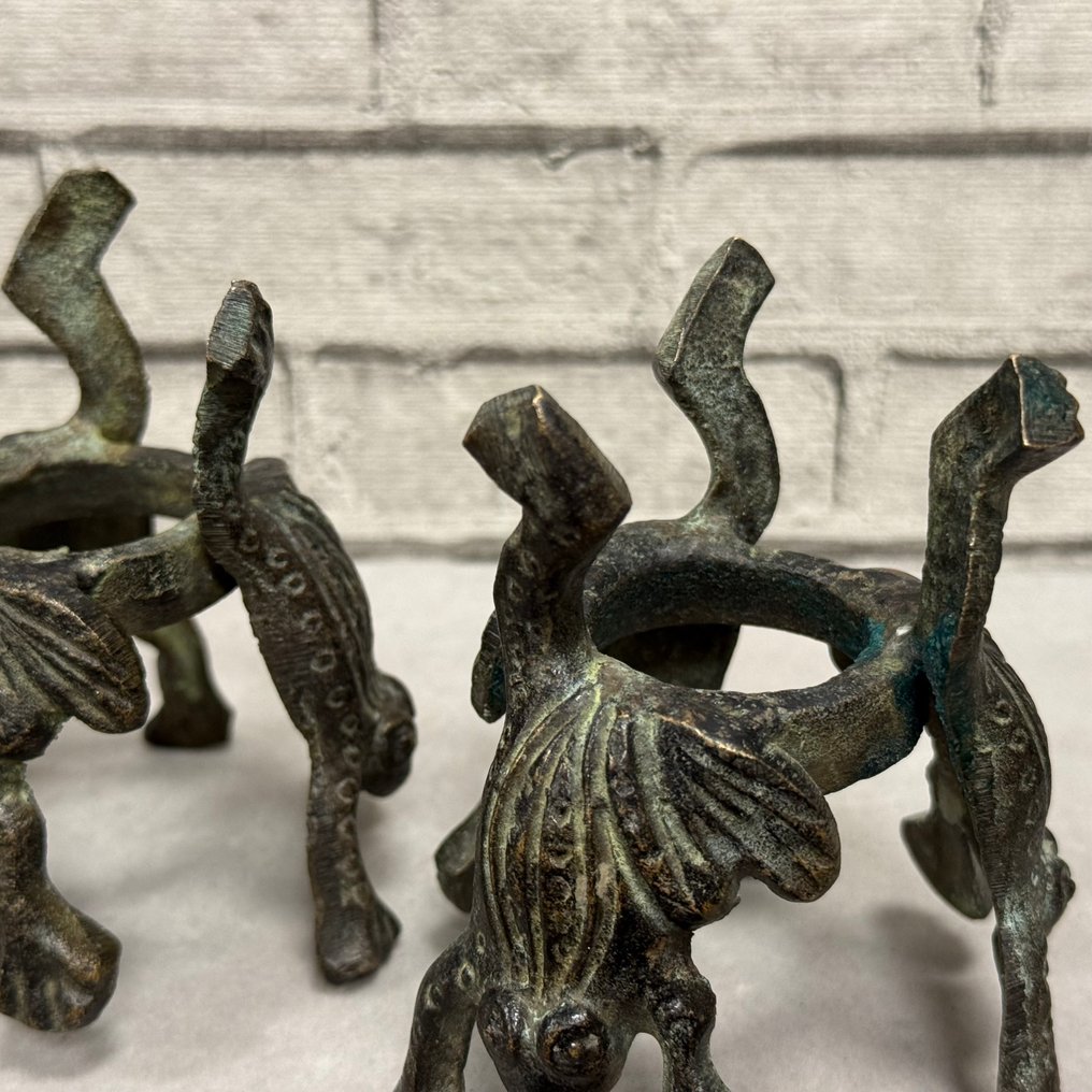 Ljusstake (2) - Förgylld mässing #4.3