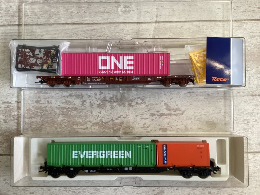 Roco, Fleischmann H0 - 1 x 76234, 1 x 5249 - Modellvonat teherfuvarozás (2) #1.0