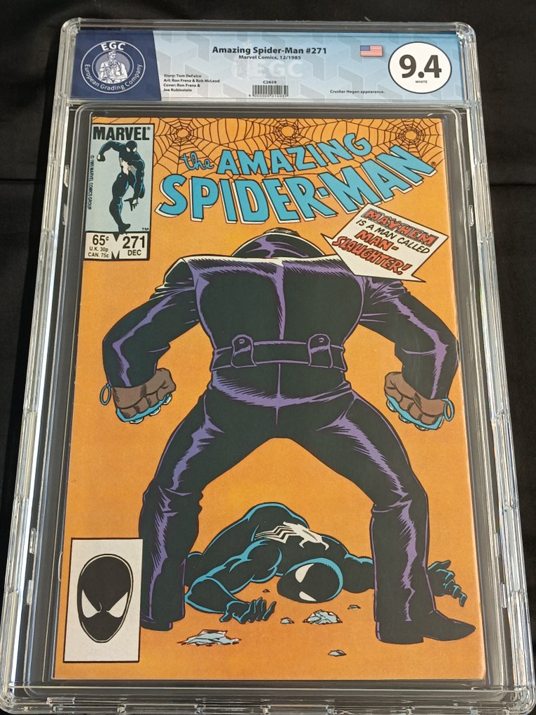 The Amazing Spider-Man #271 - EGC 9.4 - Whatever Happened to Crusher Hogan? - 1 Graded comic - Erstausgabe - 1985 #1.0