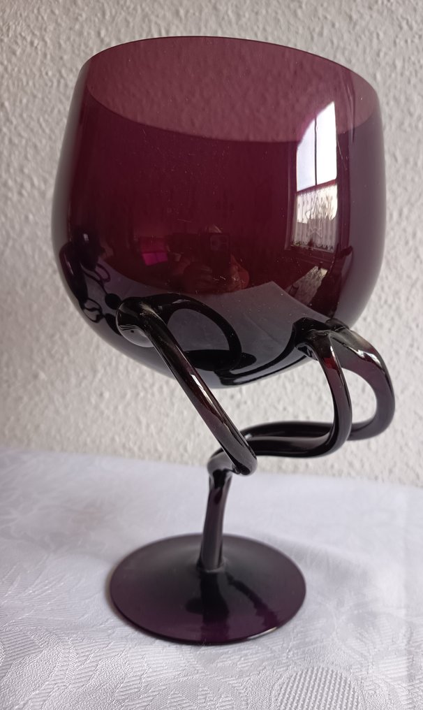 Josefina, Krosno - 3 dekorative Glasobjekte, Gläser - Σετ ποτού (3) - Υαλογράφημα #4.3