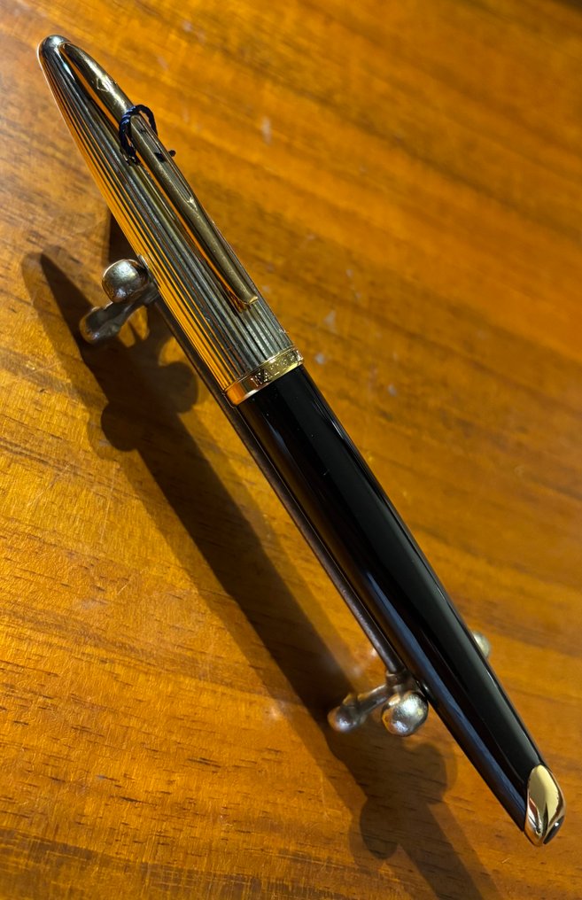 Waterman - Waterman Carène Deluxe Black Laquer , Silver Plated 18k solid gold NIB Fountain Pen - Στυλογράφος #2.1