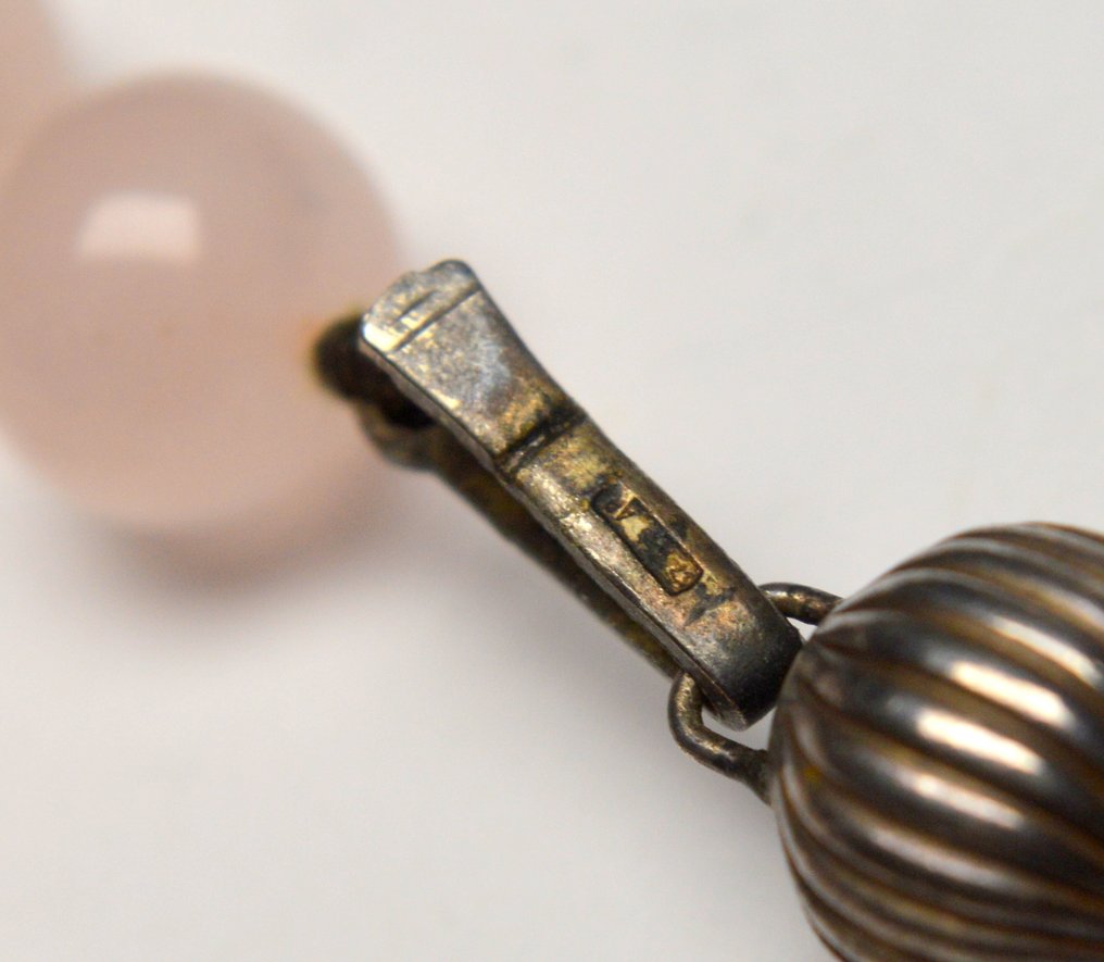 Quarzo - 925 Silver - 57,9g - Collana - Quarzo rosa #4.3