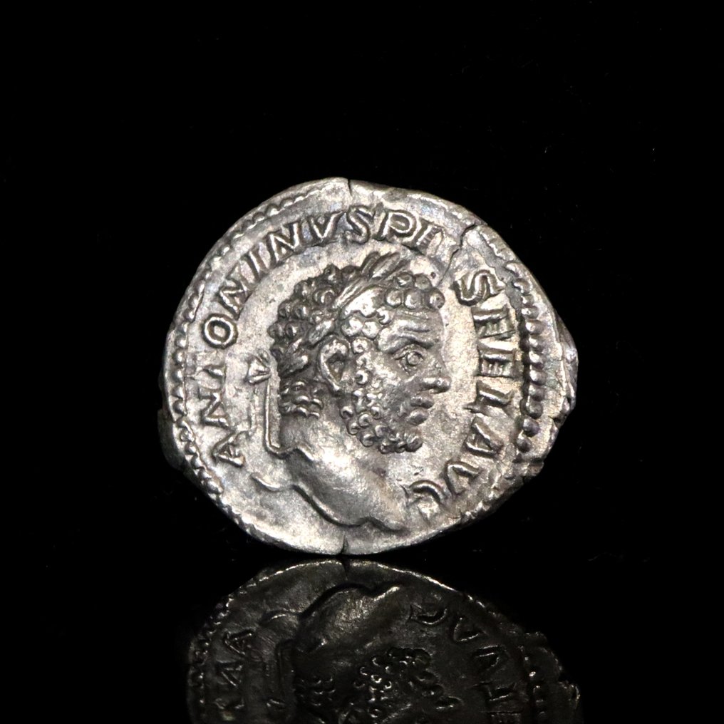 Império Romano. Caracala (198-217 d.C.). Denarius Rome - MONETA AVG  (Sem preço de reserva) #1.0