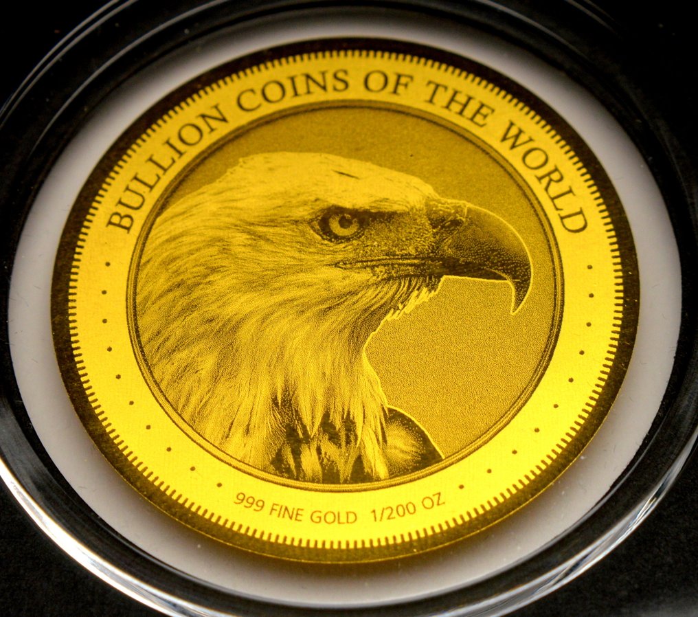 Chade. 5000 Francs 2023 American Bald Eagle - Bullion Coins of the World - 1/200oz (.999) (Sem preço de reserva) #1.0