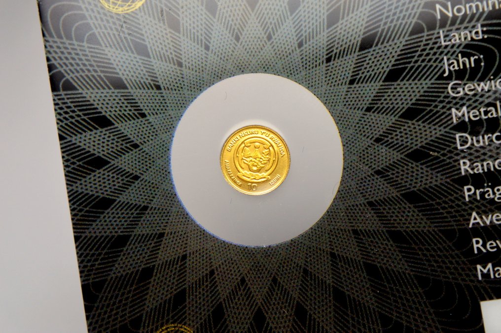 盧旺達和布隆迪. 10 Francs 2015 Icons of the World - Chinese Panda - 1/200oz (.999)  (沒有保留價) #3.2