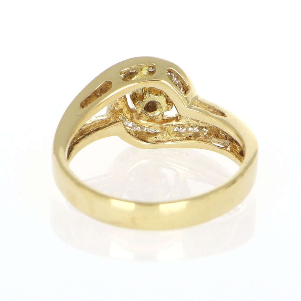 沒有保留價 - 戒指 - 18 克拉 黃金 鉆石 (天然)  - 鉆石 #4.3