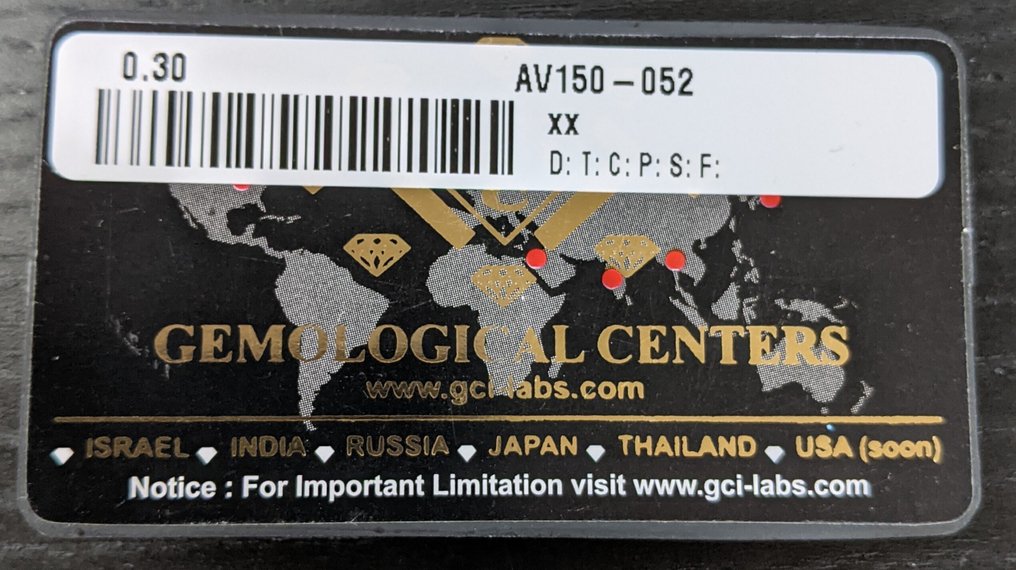 没有保留价 - 2 pcs 钻石  (天然)  - 0.29 ct - 三角形 - D (无色), E - VS2 轻微内含二级, SI1 微内含一级 - 以色列宝石中心（G.C.I.） #3.2